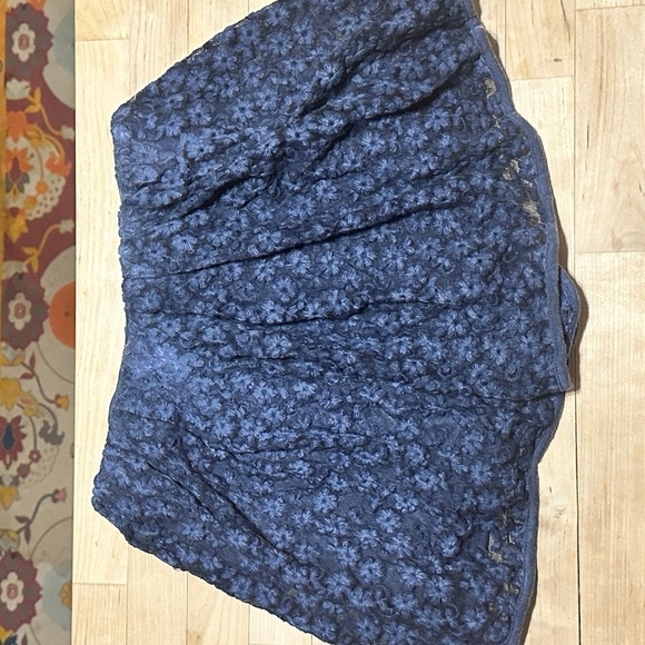 Cottagecore POL Women’s Blue Floral Lace Summer Mini Skort Size small - Picture 3 of 9